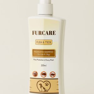 Furcare Flea & Tick Medicated Shampoo For Cats & Dogs - 220ml